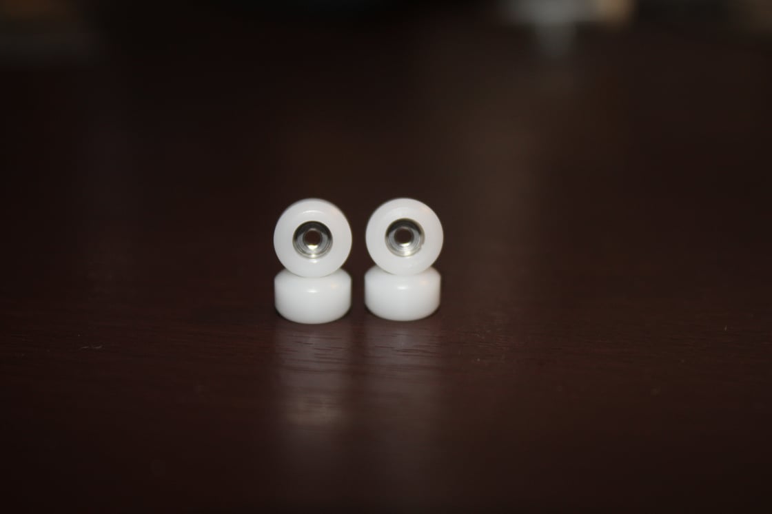 Image of Ander CNC'd White Bearing Wheel