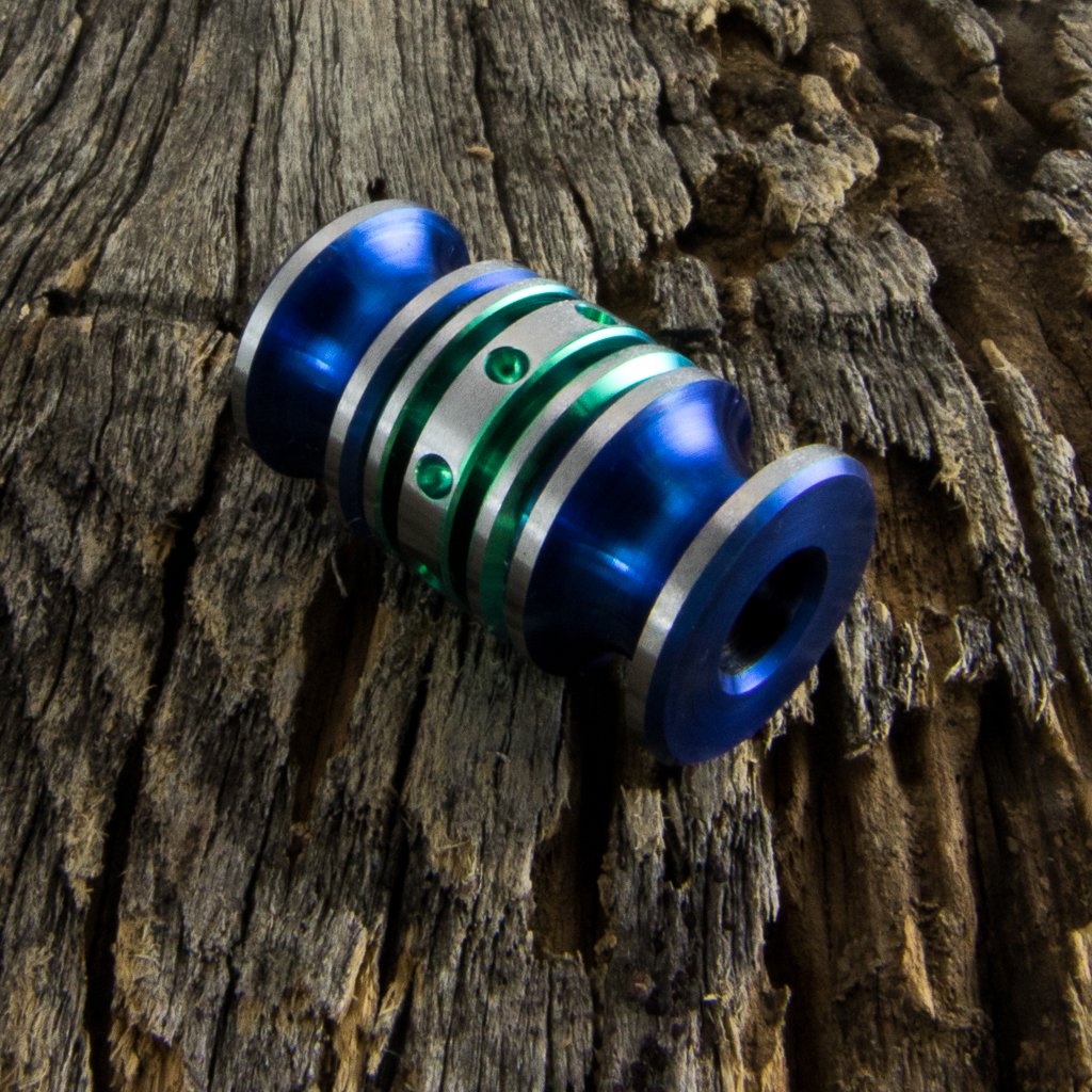 Image of Electric Blue & Green Triple Bead Set #1