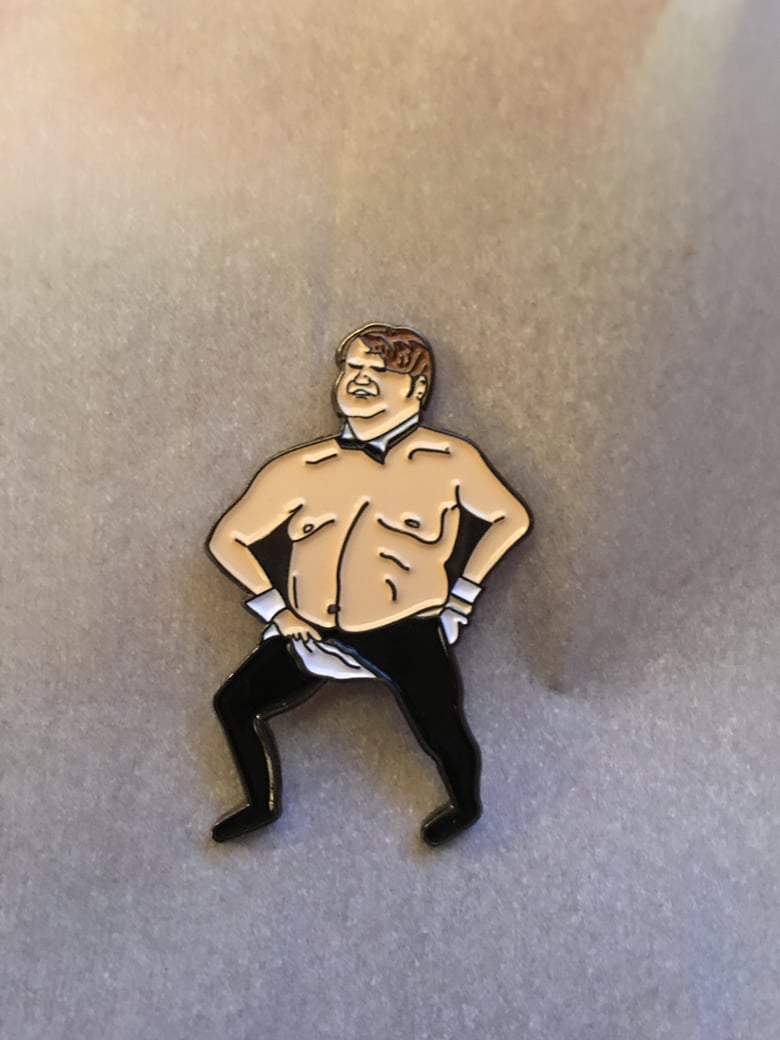 Image of LIMITED EDITION: Chris Farley enamel lapel pin