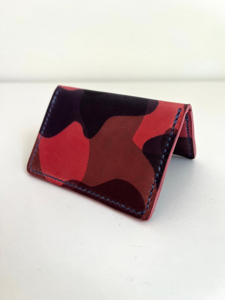 Image of Hot Pink Camo Slim Bifold Cardholder 