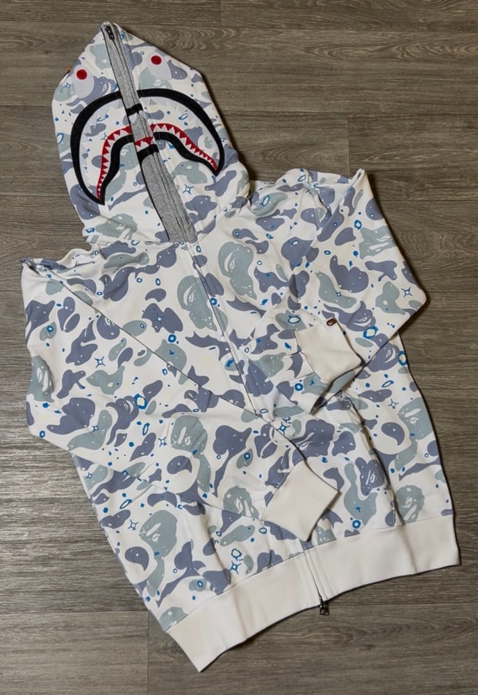 Image of BPE White Double Hoodie