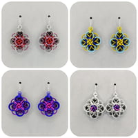 Image 1 of Helm Moebius Flower Earrings