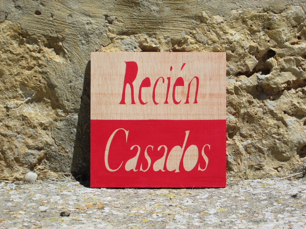 Image of Cartel "RECIÉN CASADOS"