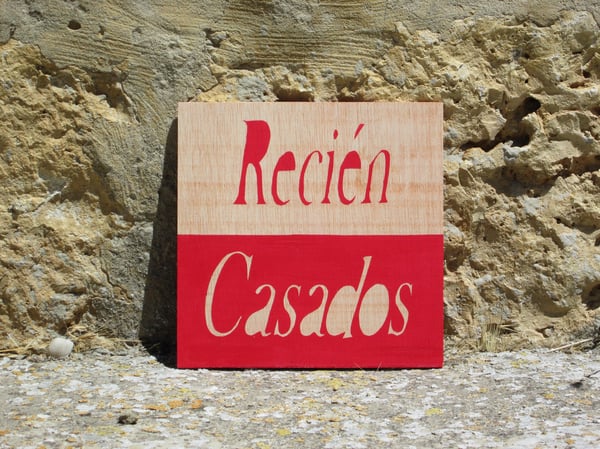 Image of Cartel "RECIÉN CASADOS"