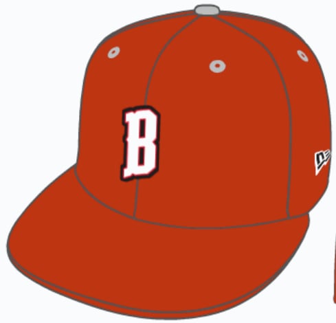 Image of Burlington Bandits New Era Royal Authentic Collection On-Field 59FIFTY Game Fitted Hat
