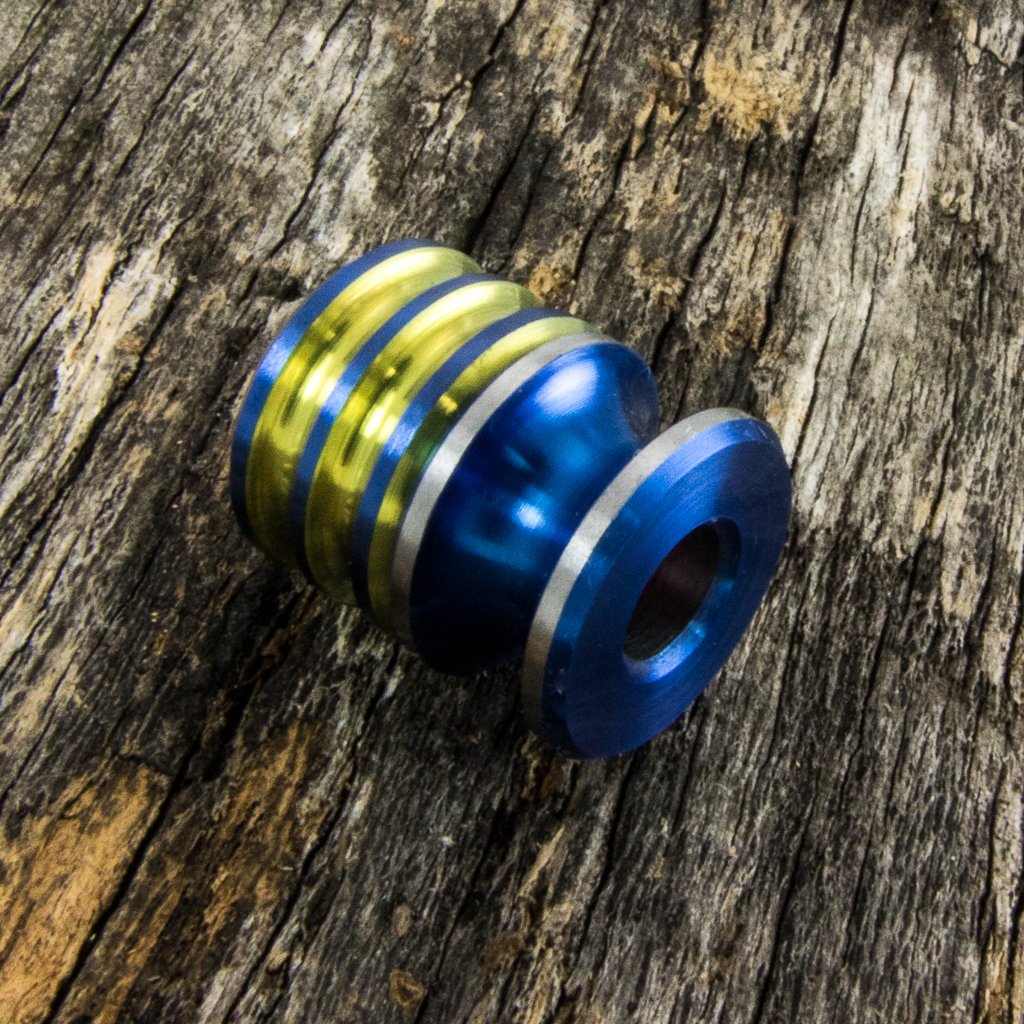 Image of Electric Blue & Yellow Double Bead Set #1