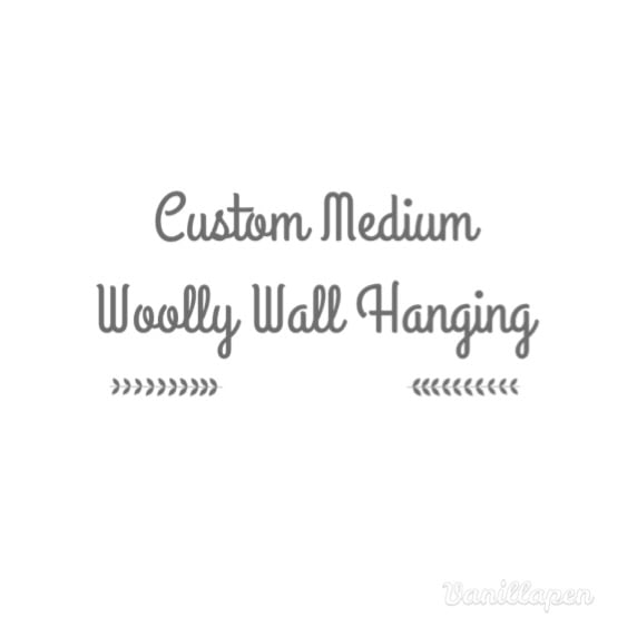 Image of Custom Medium Woolly Wall Hanging