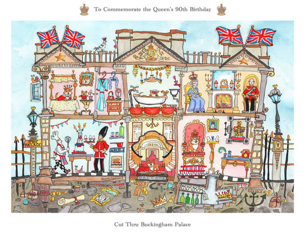 Image of Cut Thru Buckingham Palace Print
