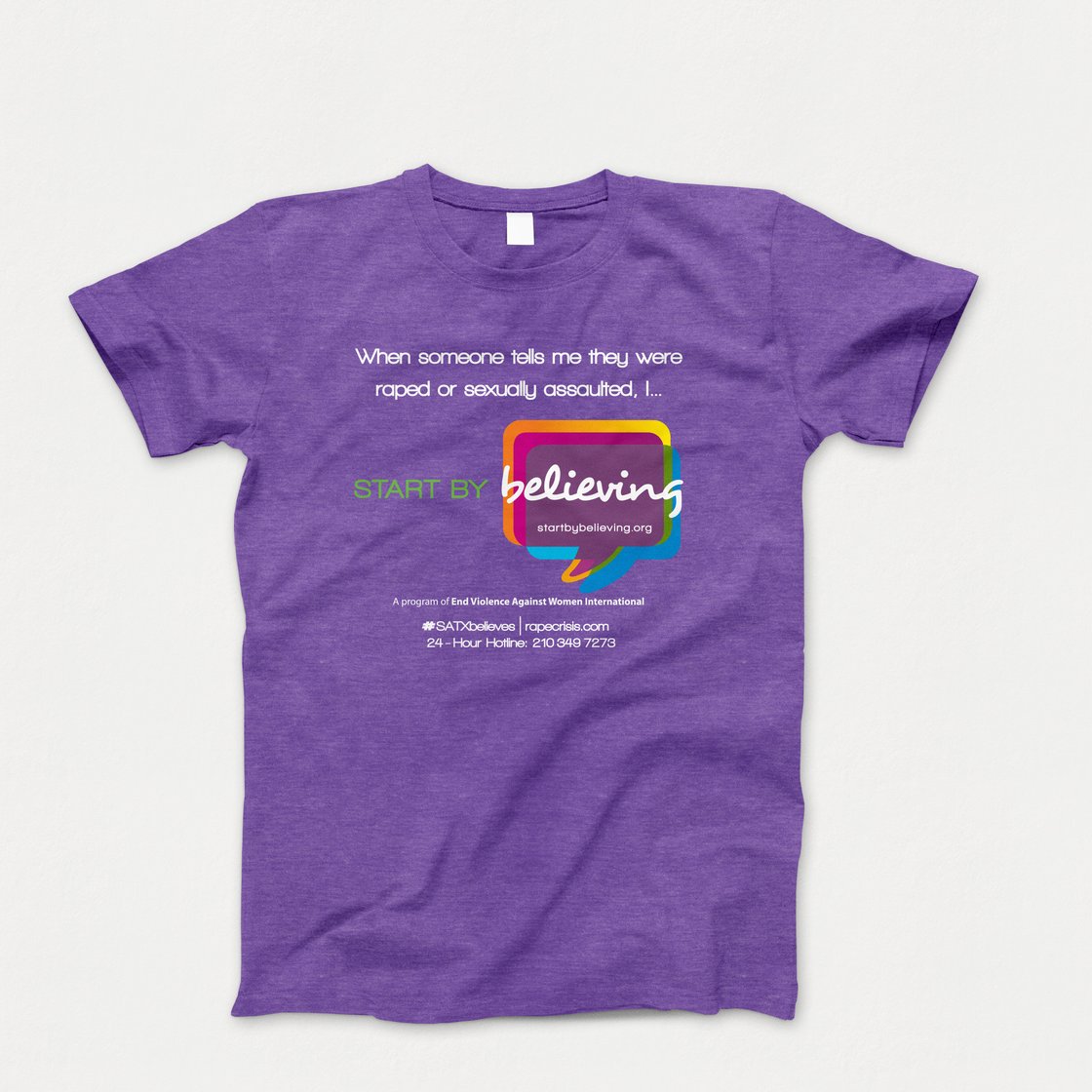 Image of DELIVERY // Start by Believing San Antonio Tee Purple