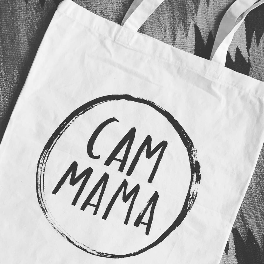 Image of #CamMama tote bags