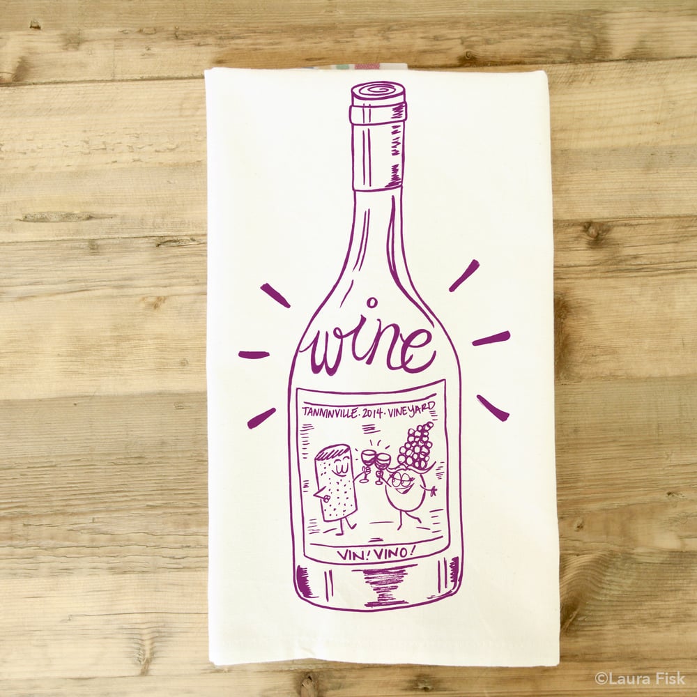 Image of Wine Tea Towel
