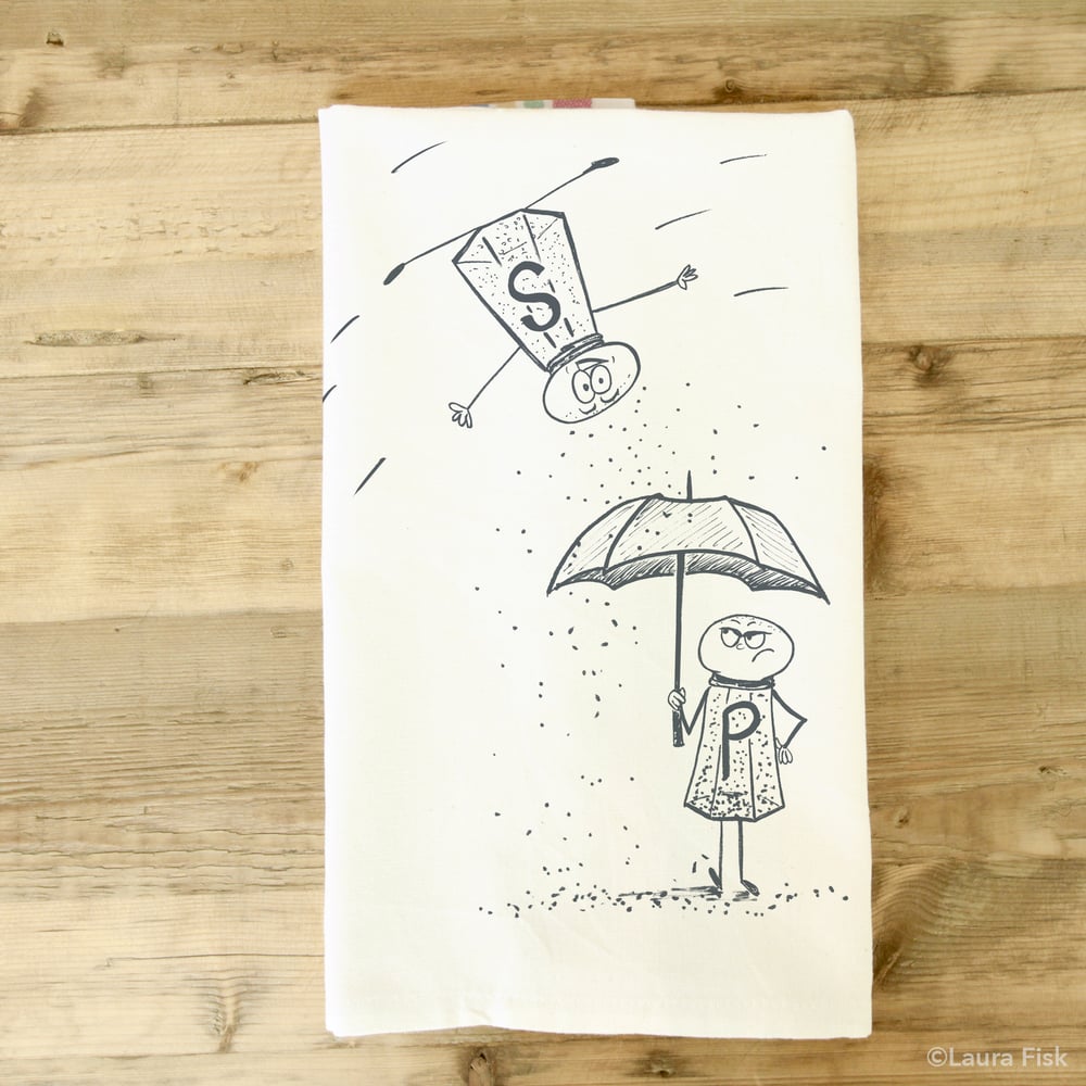 Image of Salt and Pepper Tea Towel