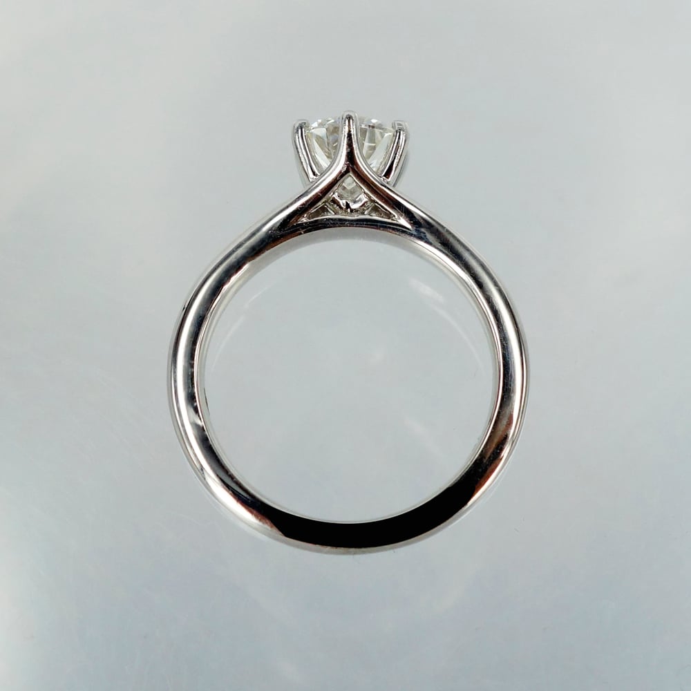 Image of 18ct White Gold Solitaire Diamond Ring