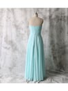 Simple Mint Blue Sweetheart Long Chiffon Prom Dresses, Bridesmaid Dresses, Party Dresses
