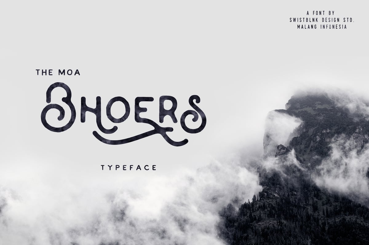 Image of Moabhoers Typeface