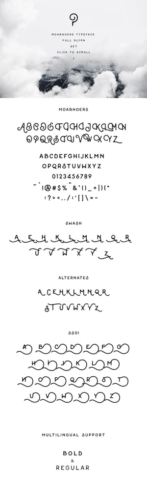 Image of Moabhoers Typeface