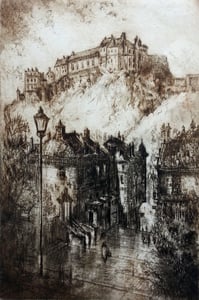 Image of Edinburgh Castle from the Vennel, Edinburgh, Scotland