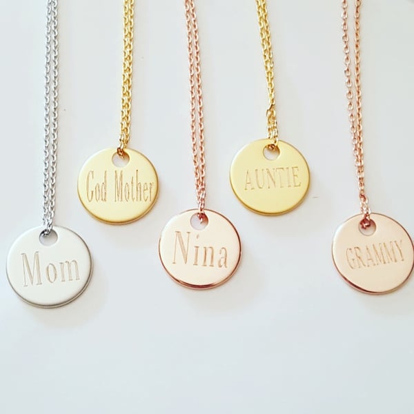 Image of Mom, God Mother, Nina, etc Necklace