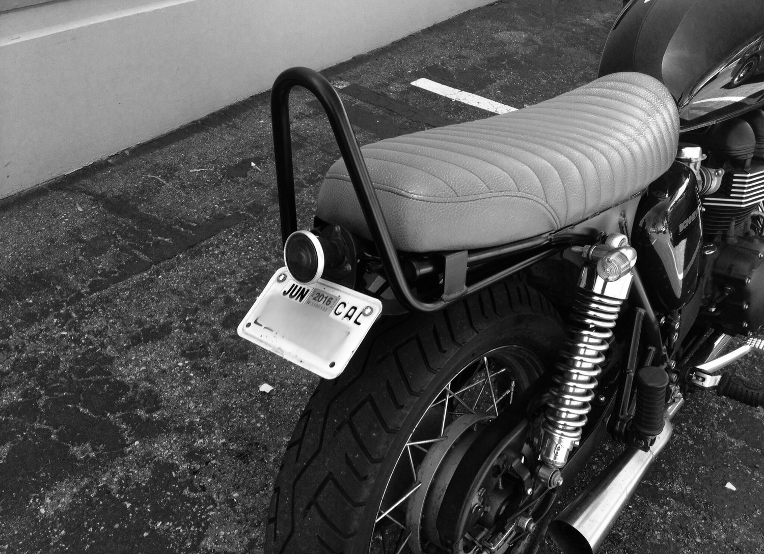 Image of Small Sissy Bar no shelf - Air Cooled
