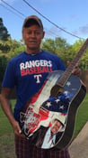 Image of American Flag/Pledge Autographed Guitar