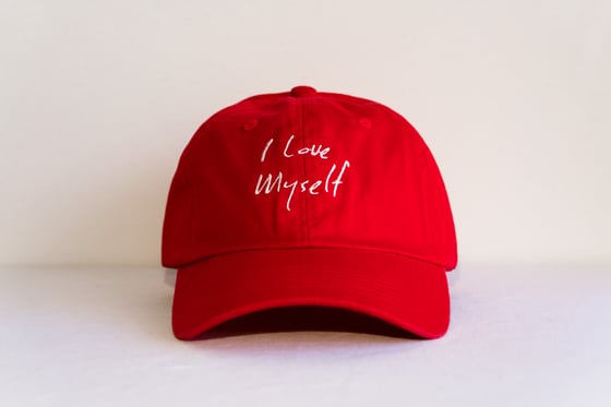 Image of Red I Love Myself hat