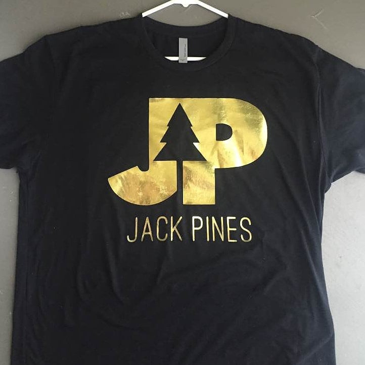 Image of JP Design T-shirt (Gold on Black)