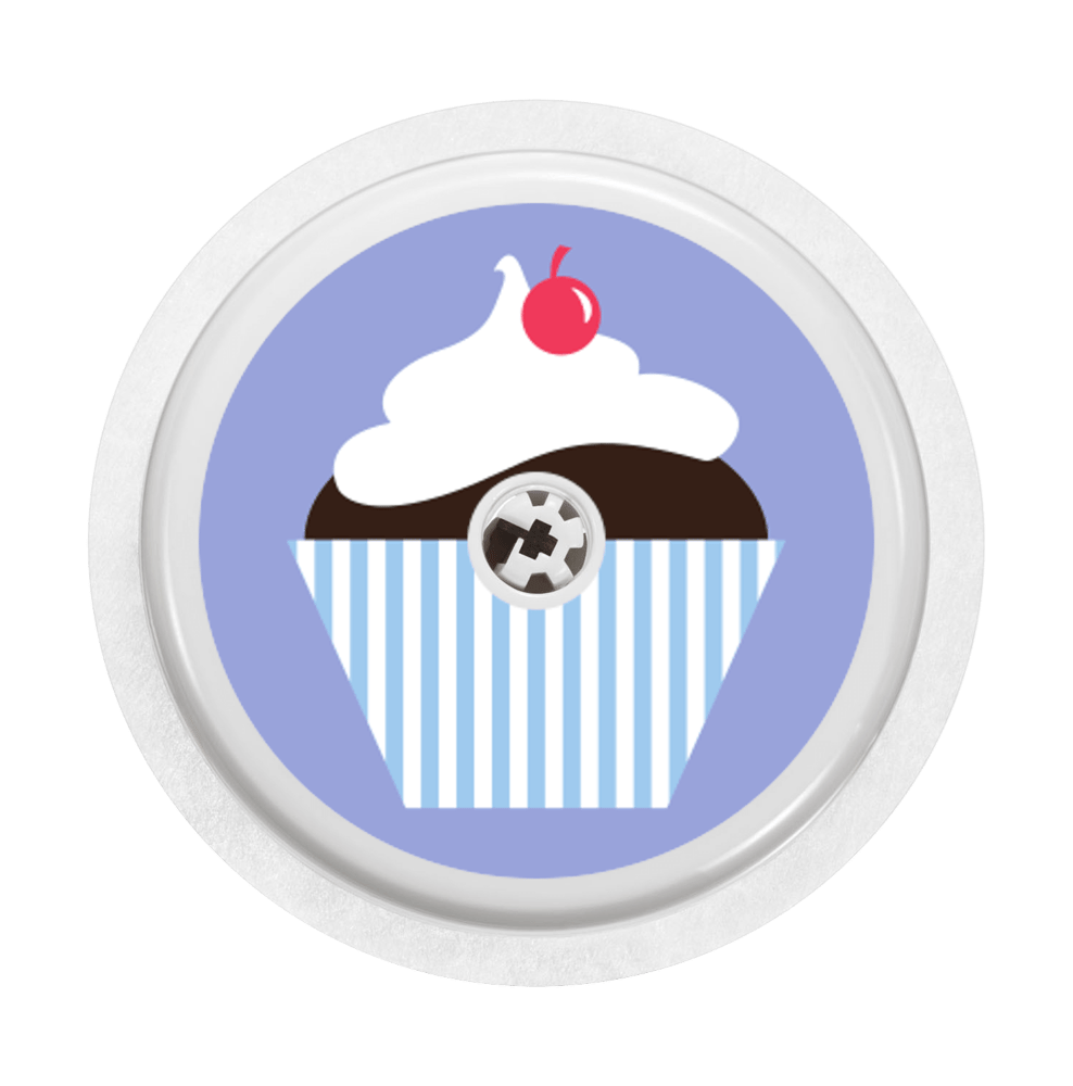 Image of Cupcake blue Freestyle Libre Sticker