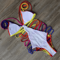 Image 2 of SYNS RAINBOW MONOKINI