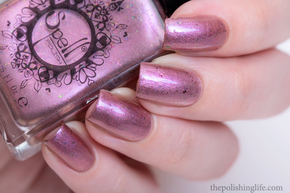 Image of ~Pettifogger~ plum chrome w/multichrome flakes Spell nail polish "Revenge of the Duds"!