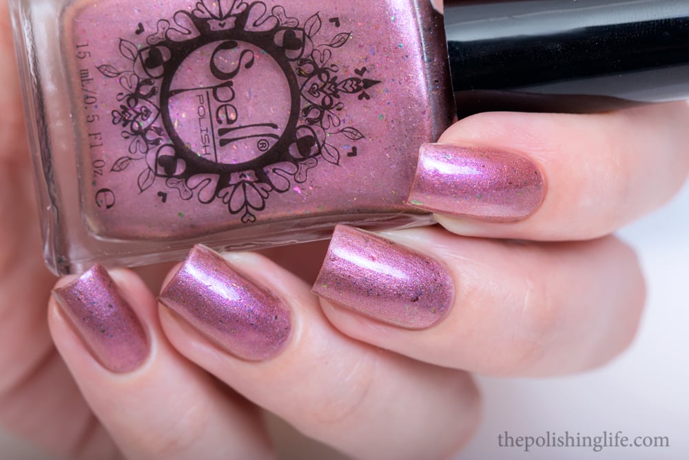 Image of ~Pettifogger~ plum chrome w/multichrome flakes Spell nail polish "Revenge of the Duds"!