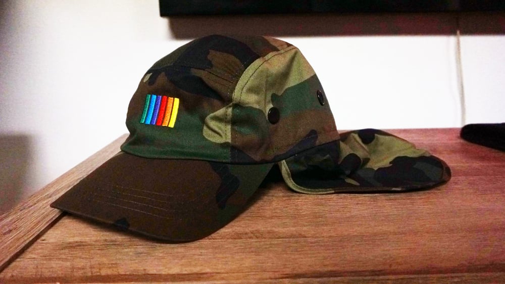 Image of on3trackmind limited Camo Five Panel w/Sunflap