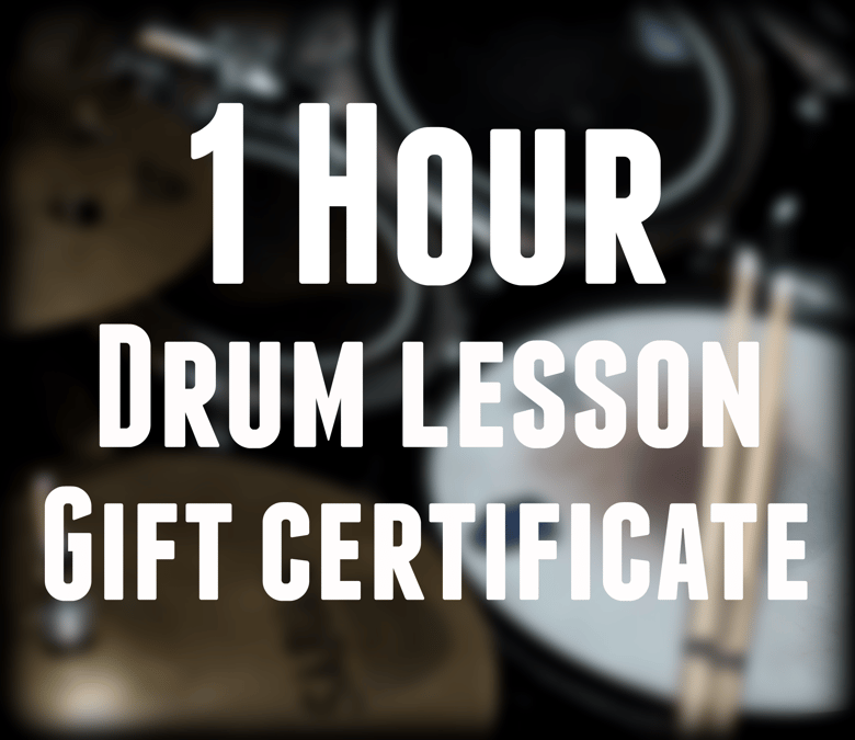 Image of Drum lesson gift certificate - Hour