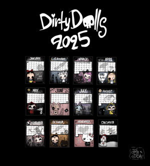 DirtyDolls Calendar 2025! Digital 