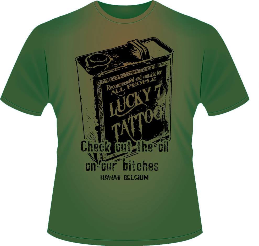 Image of Lucky 7 Tattoo - Green oil