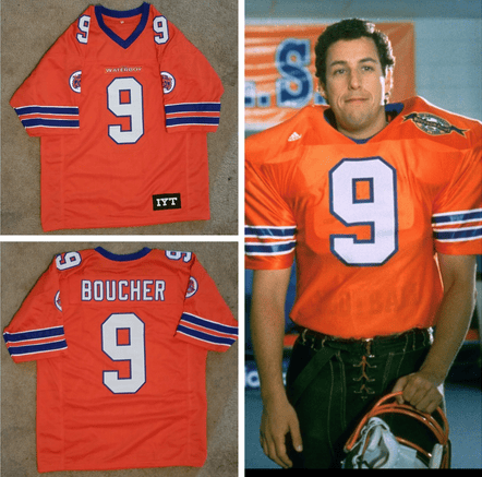 FLASH SALE! Bobby Boucher The Waterboy Movie #9 Football Jersey