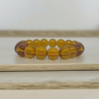 Image 1 of Amber Quartz Natural Stone Bracelet