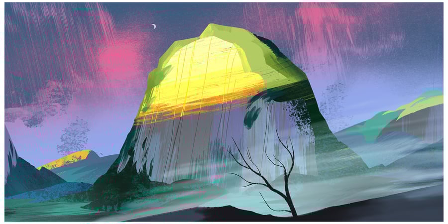 Image of mountain 11x22