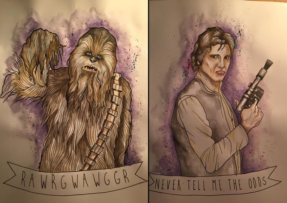 Image of Star Wars - Original Paintings