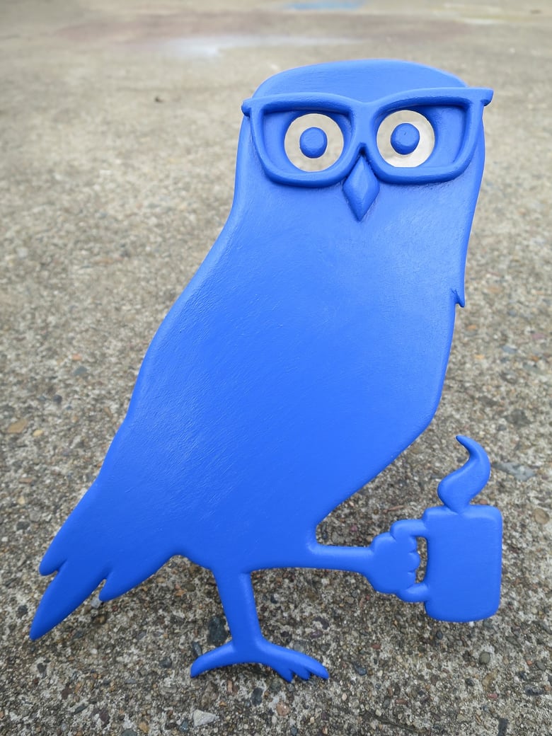 Image of I'm up all night to get coffee (Coffee Owl)