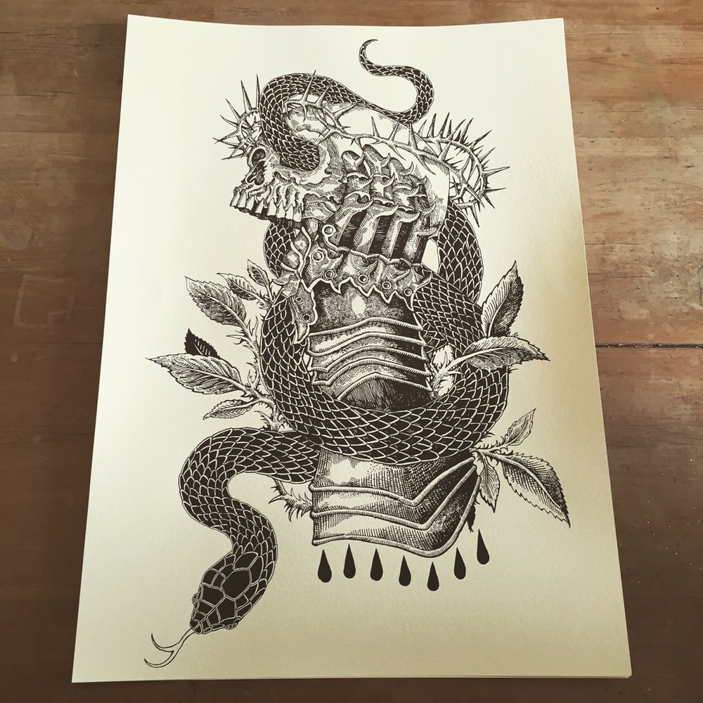 Image of "Serpents and Kings" A2 Screen Prints