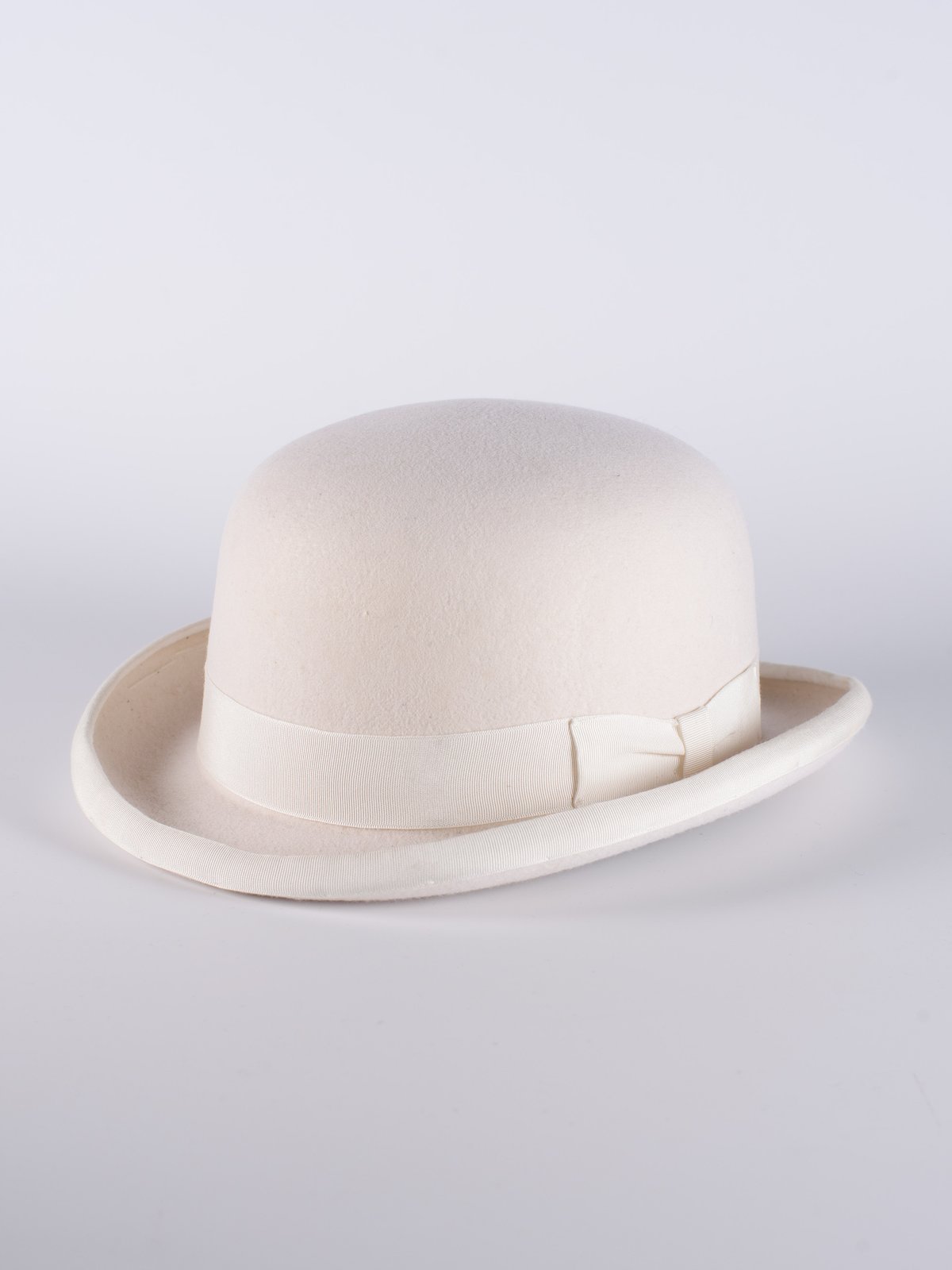 White cheap bowler hat