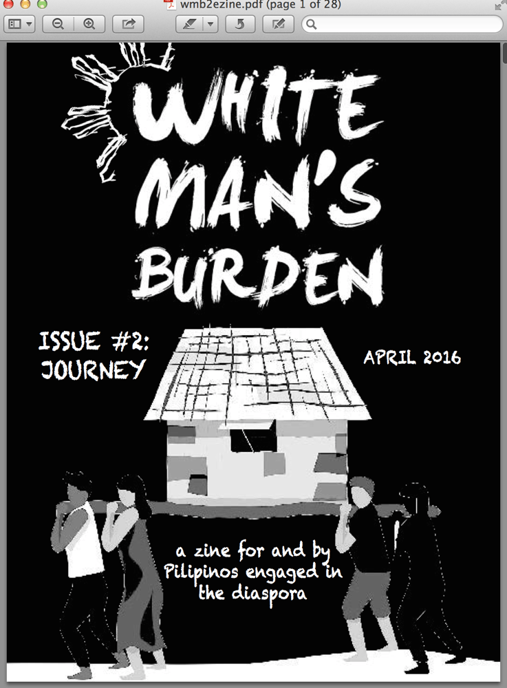 Image of White Man's Burden Issue #2 (e-zine download)