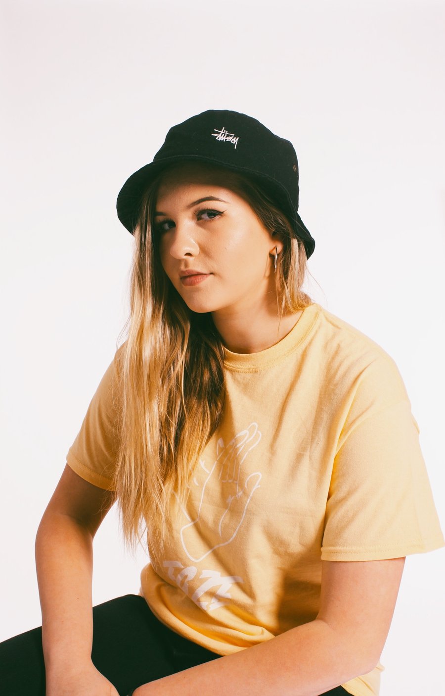 Image of Faze Hand Logo Unisex Tee Honey Yellow