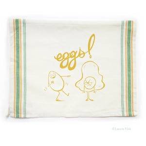 Image of Eggs Tea Towel