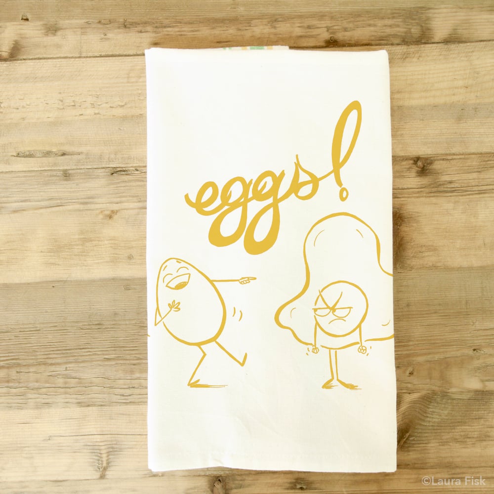 Image of Eggs Tea Towel