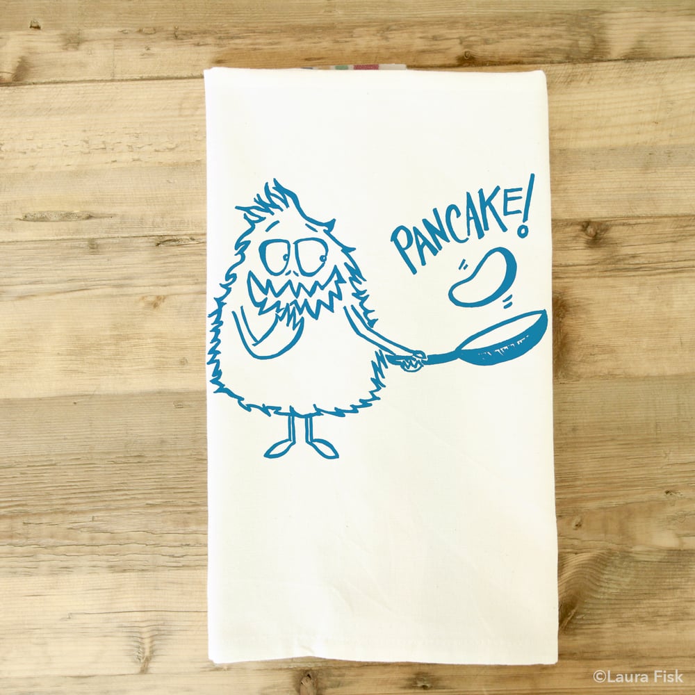Image of Pancake Monster Tea Towel