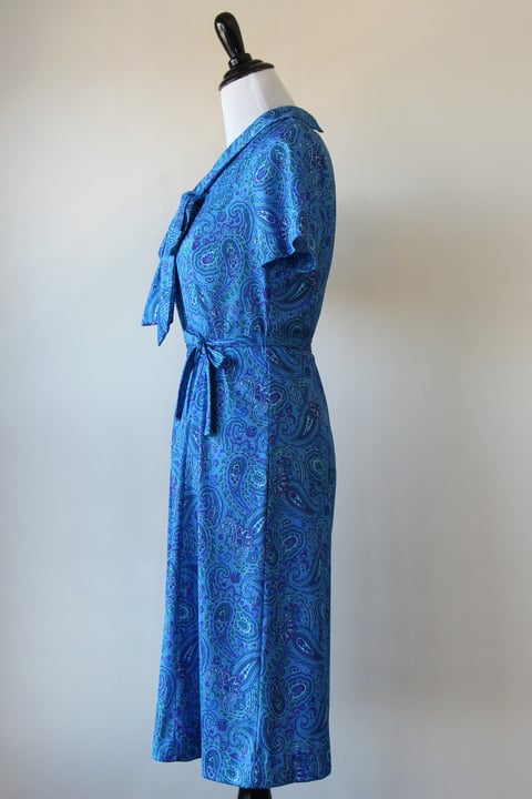 Image of SALE Blue Paisley Dress (Orig $52)