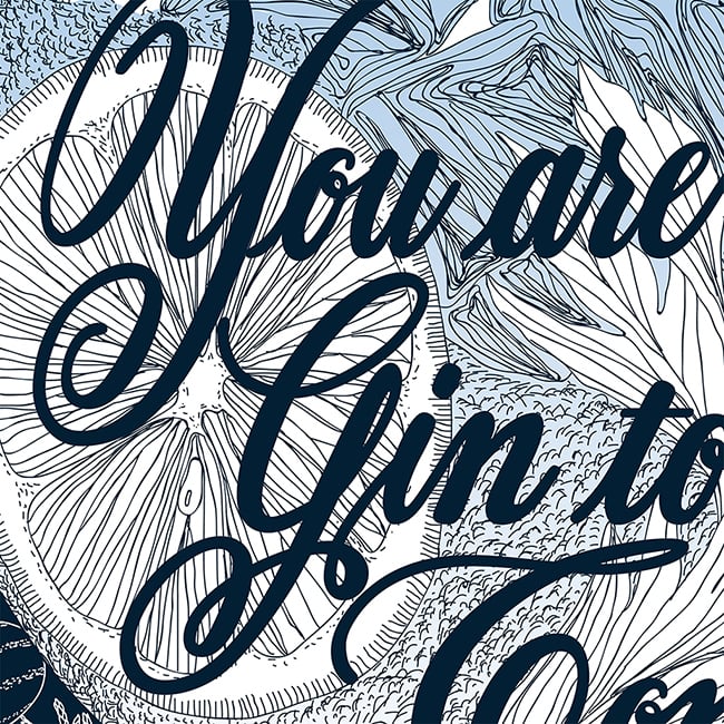 Image of GIN TONIC PRINT 50X70CM