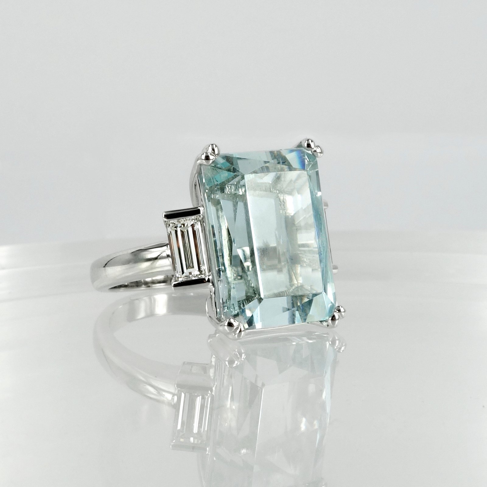 Large aquamarine shop cocktail ring