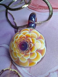 Image 4 of Amber Purple Sunset Dotstack Pendant